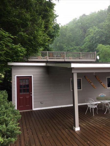 This rooftop deck is the envy of the Lake Lure