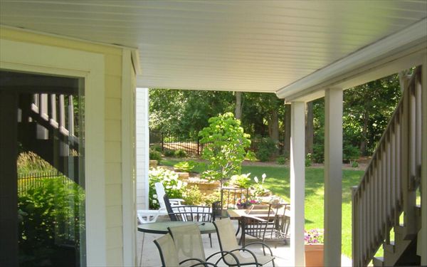 Finish the underside of your dream deck in material/color you like. Wallingford CT