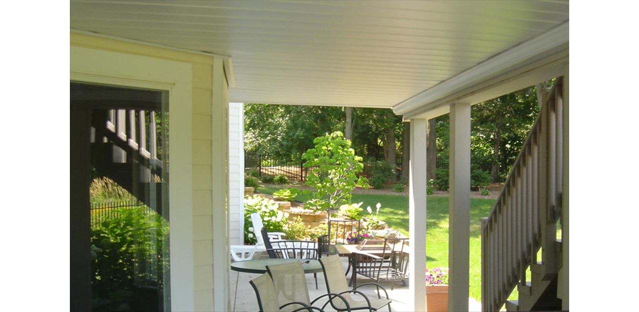 Finish the underside of your dream deck in material/color you like. Wallingford CT
