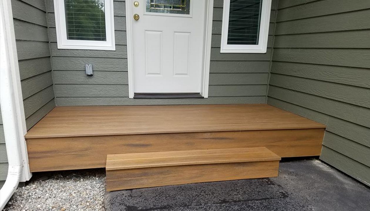 Trex Transcends decking fascia wrap.