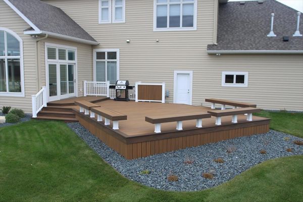 Tiki Torch with Spiced Rum Border, Fascia, and Risers