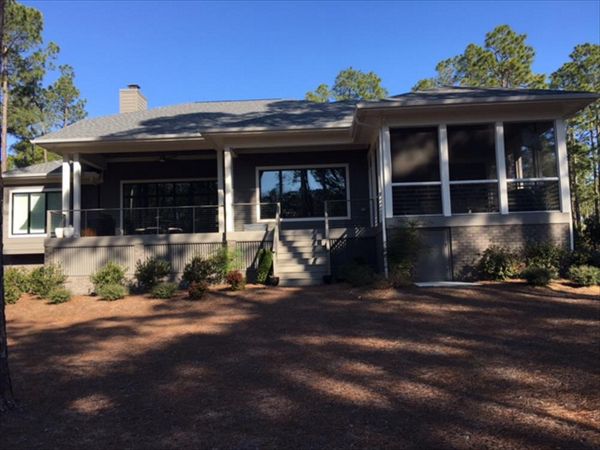 Trex Transcend Gravel Path porch in Pinehurst, NC