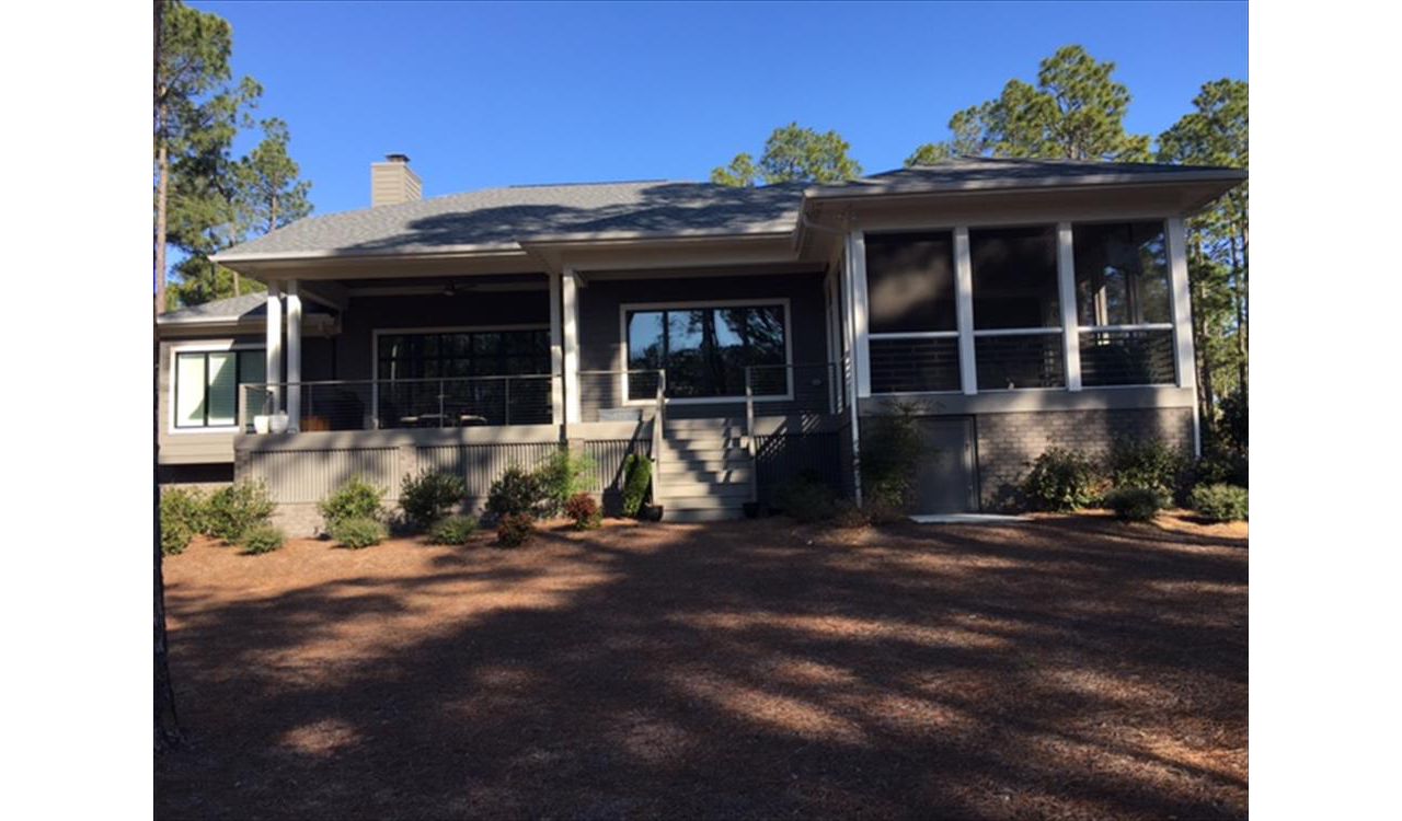 Trex Transcend Gravel Path porch in Pinehurst, NC