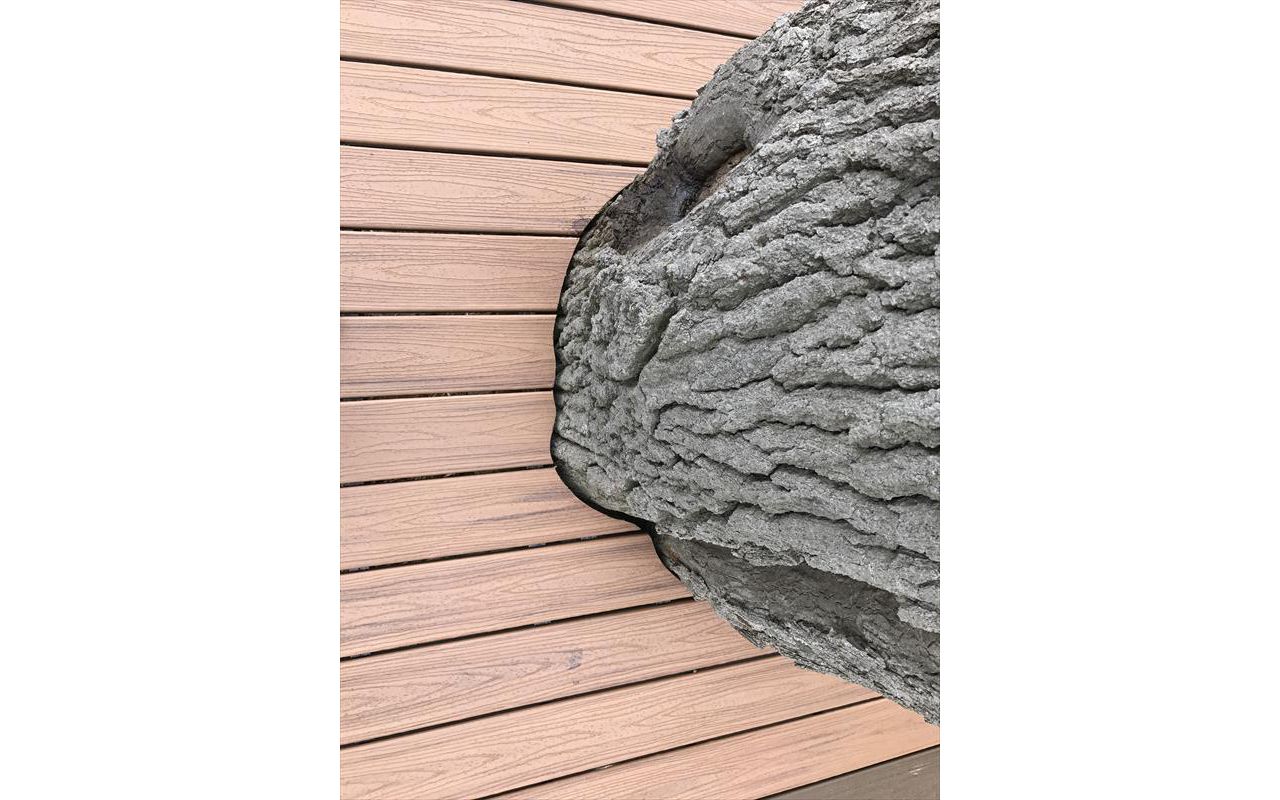 Check out this custom Trex deck Image built out of Tiki Torch and Spiced Rum decking accentuated by Rope Swing railing in West Bloomfield, MI