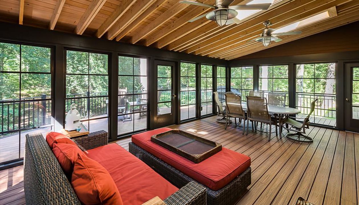 Covered Trex Deck, three season room in Princeton NJ