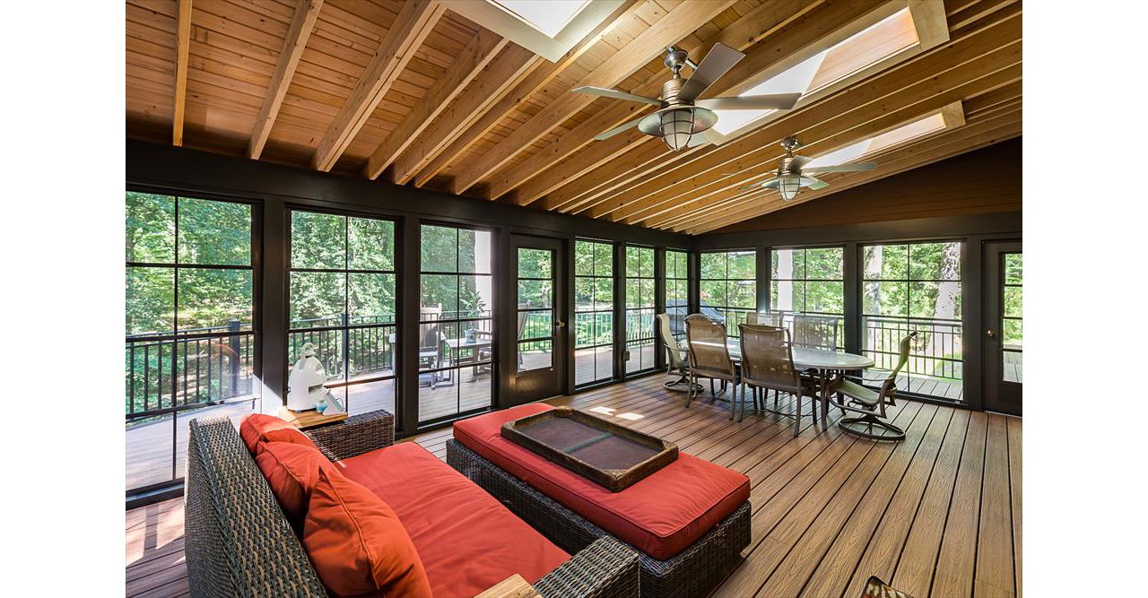Covered Trex Deck, three season room in Princeton NJ
