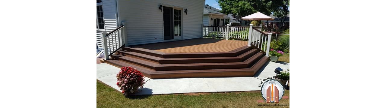 Tiki Torch body with Lava Rock border in Hackensack, NJ