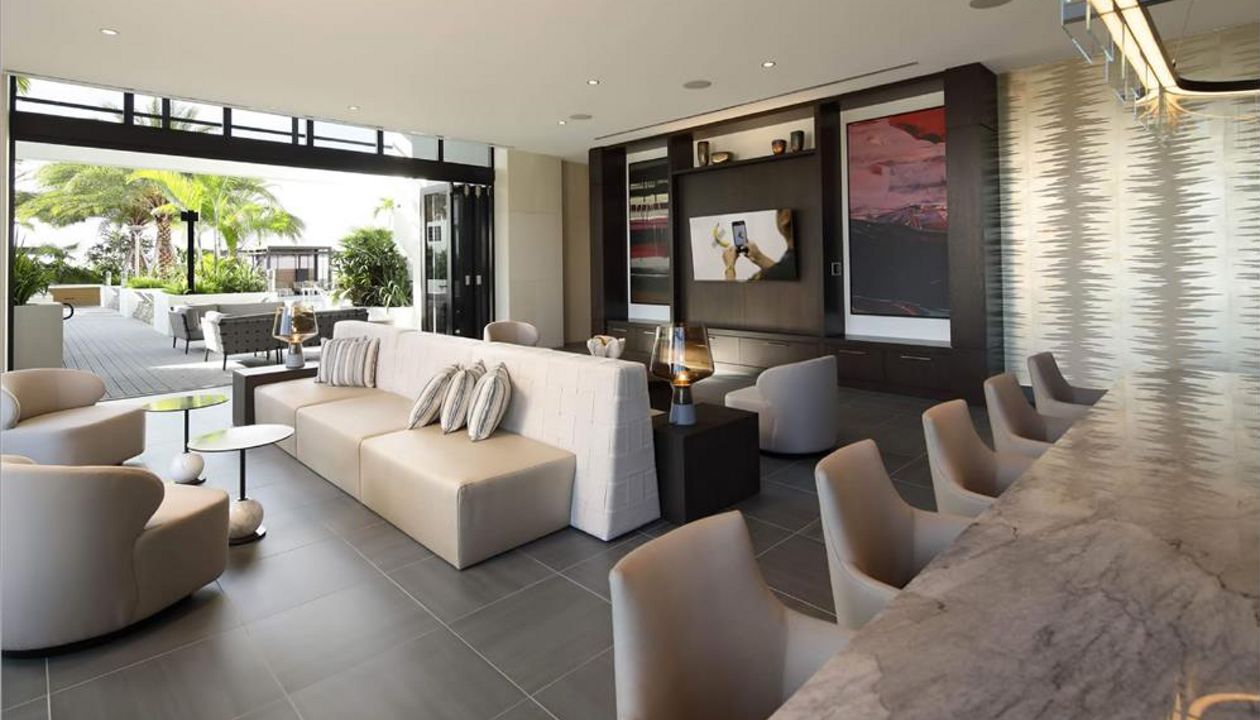 Trex Select Pebble Grey deck; Miami, FL; custom elevated steel substructure