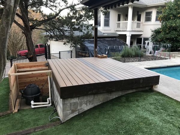 Trex Havana Gold and Spiced Rum Fascia before Railing Installation