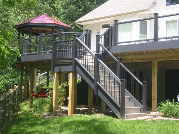 Trex Transcend Black Railing w/Trex Aluminum Balusters
