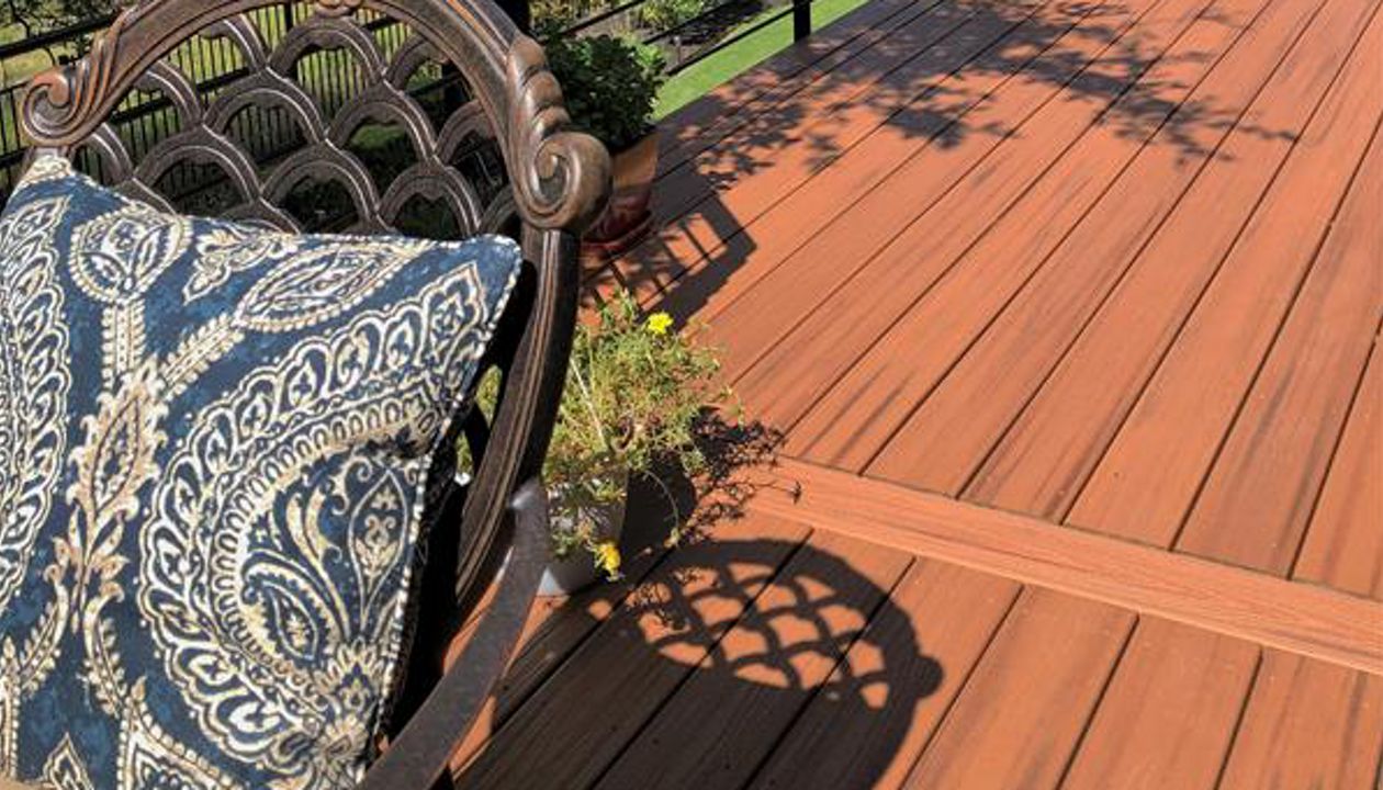 Trex Transcend Tiki Torch custom composite deck, Austin, Texas