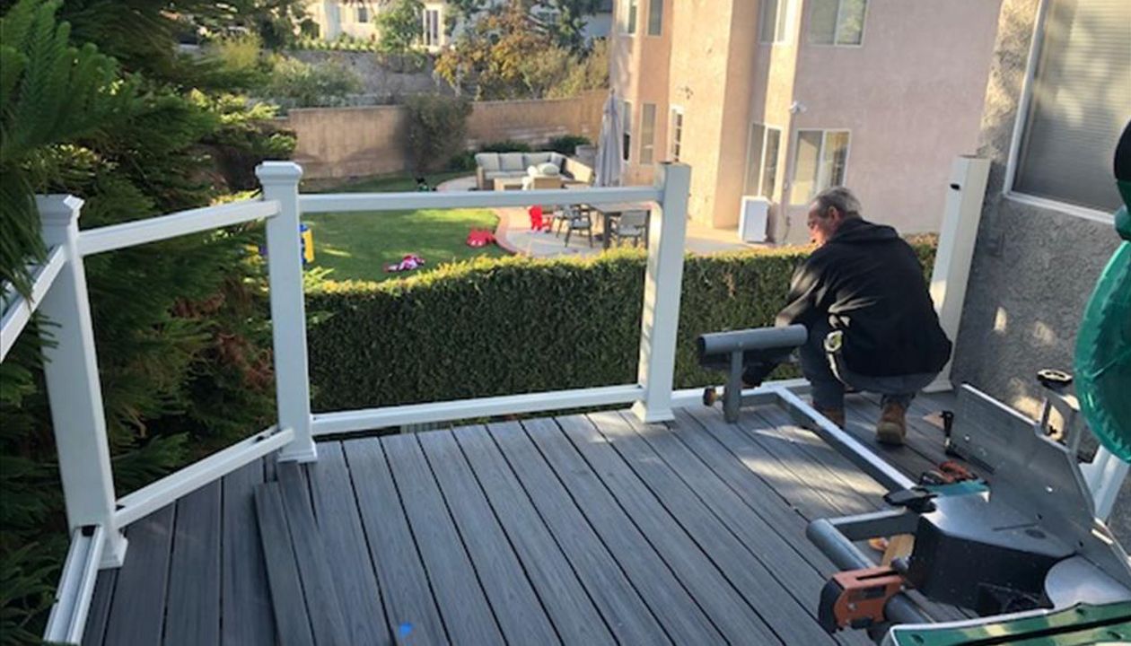 Trex railing and decking