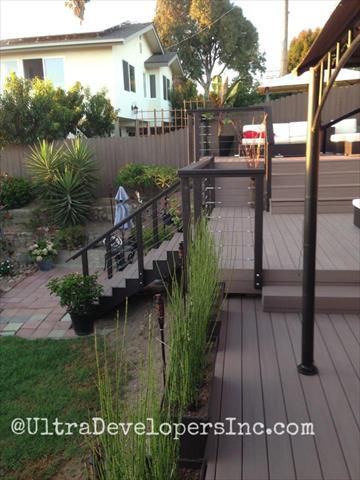 Custom Trex deck and cable railing