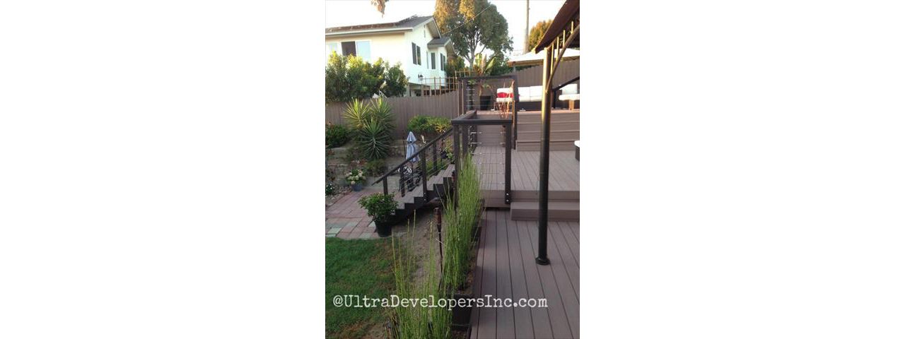 Custom Trex deck and cable railing