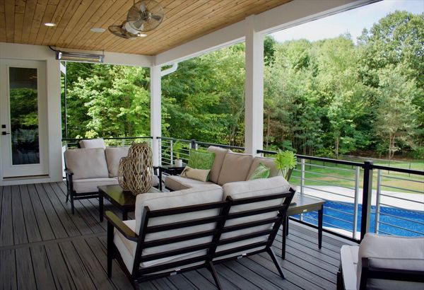 Custom Trex composite deck.