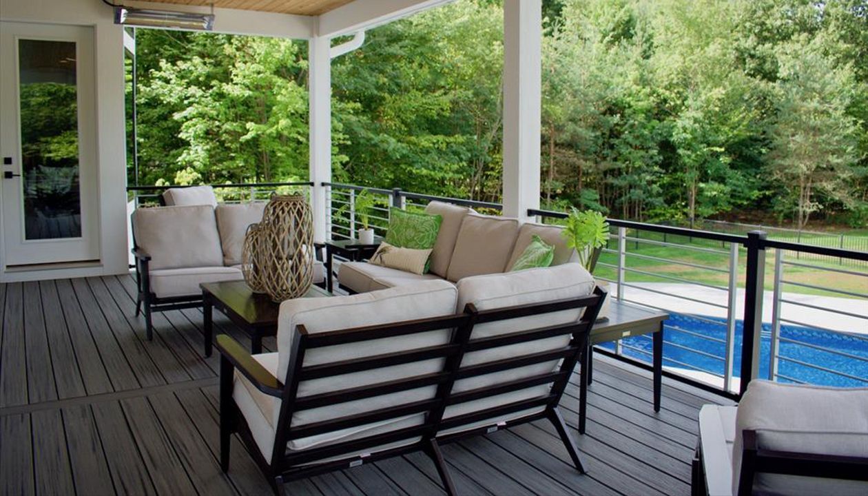 Custom Trex composite deck.