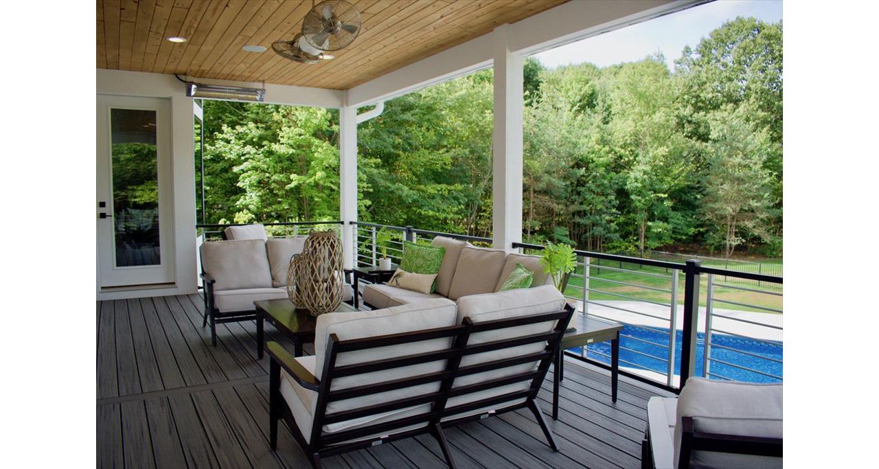 Custom Trex composite deck.