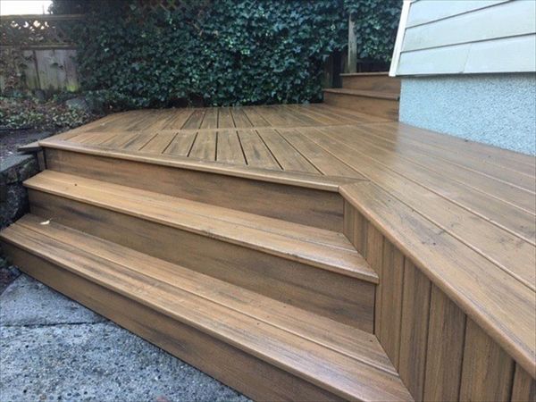 Trex custom composite built deck, Vancouver BC