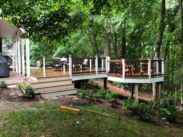 Incredible new Trex Enhance Basics deck in Raleigh, NC