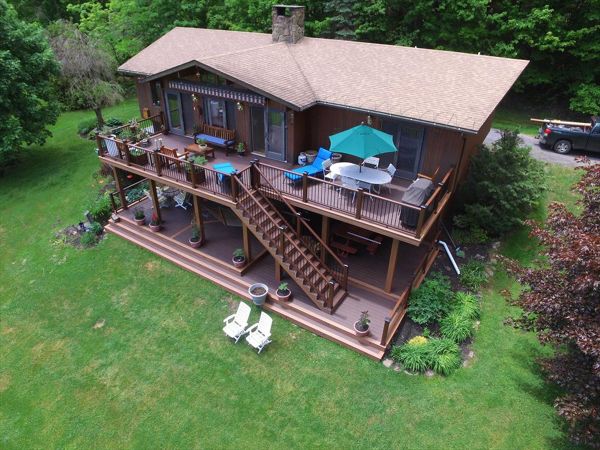 Trex Transcend multi-level deck in Andes, NY.