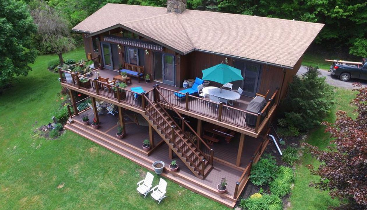 Trex Transcend multi-level deck in Andes, NY.