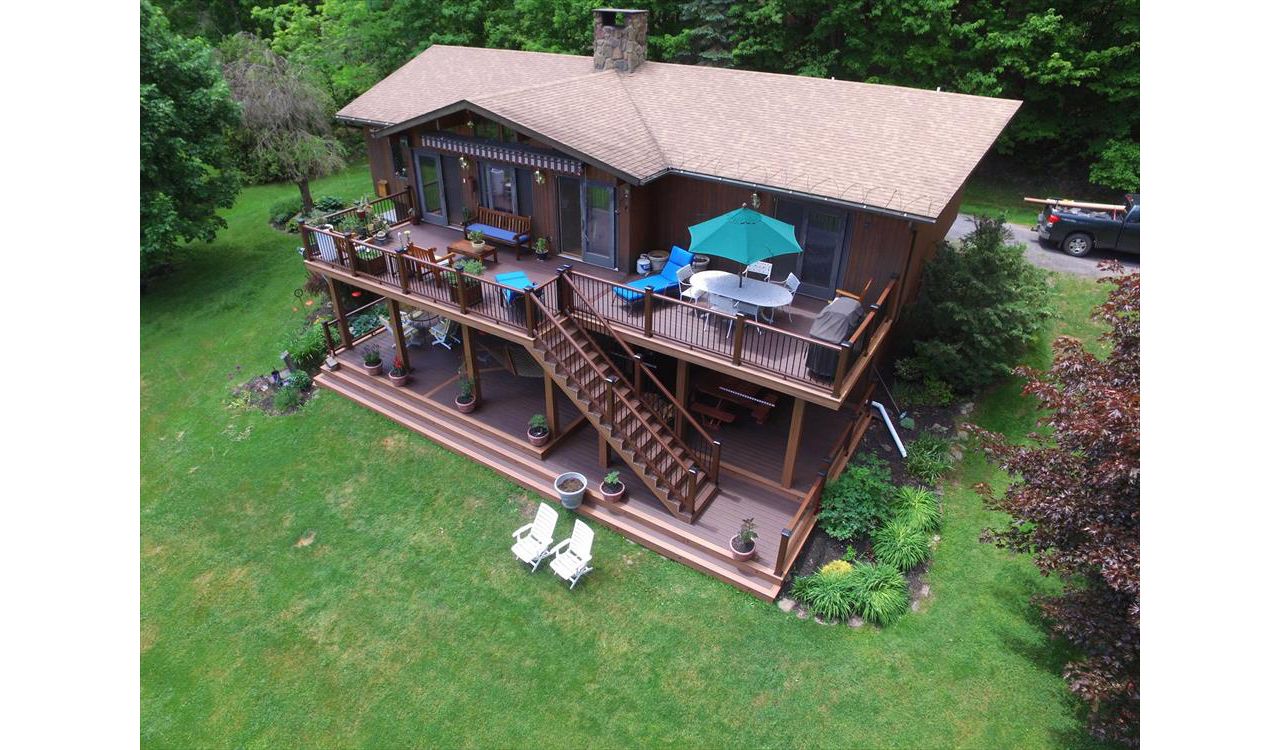 Trex Transcend multi-level deck in Andes, NY.