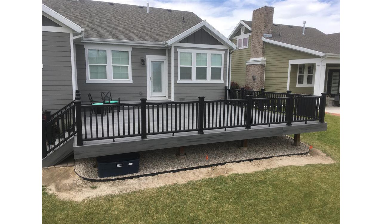 Elevations Framing with Transcends Decking and Railing, South Jordan, Utah