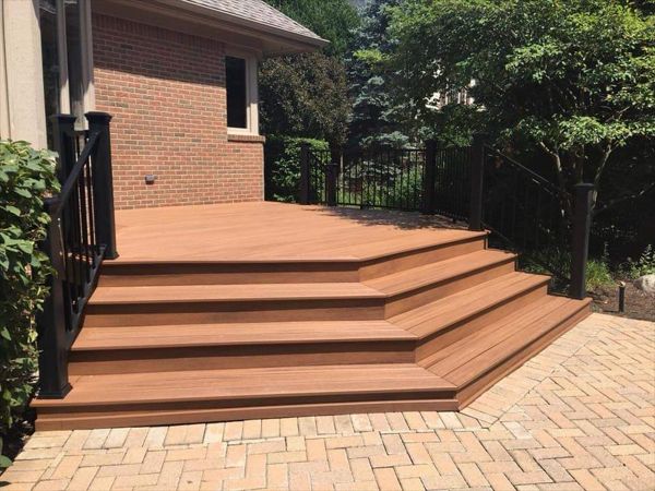 Northville Deck, Trex Transcend, Color is Tiki Torch