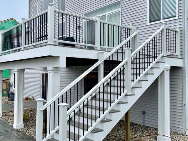 Trex Transcend white railing