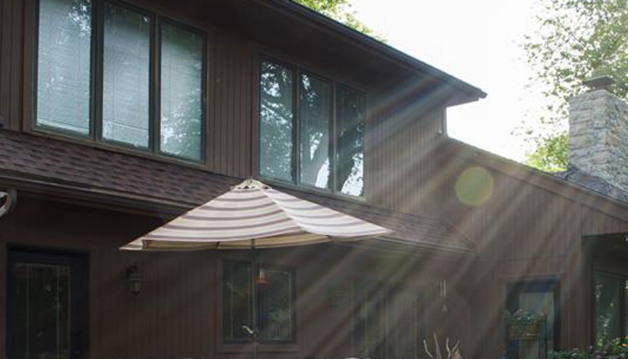 Trex Deck with Landscape Pavers