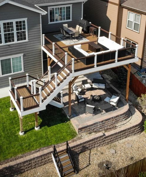 Trex Transcends decking, rails, & lights