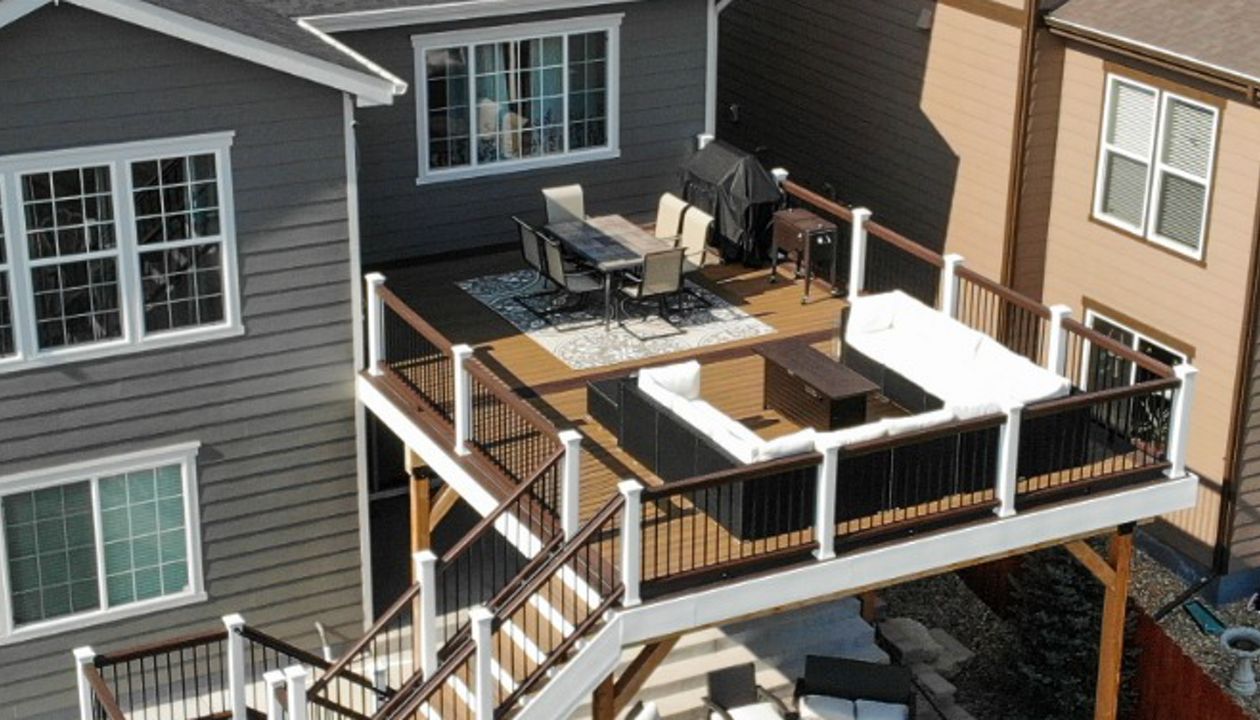 Trex Transcends decking, rails, & lights