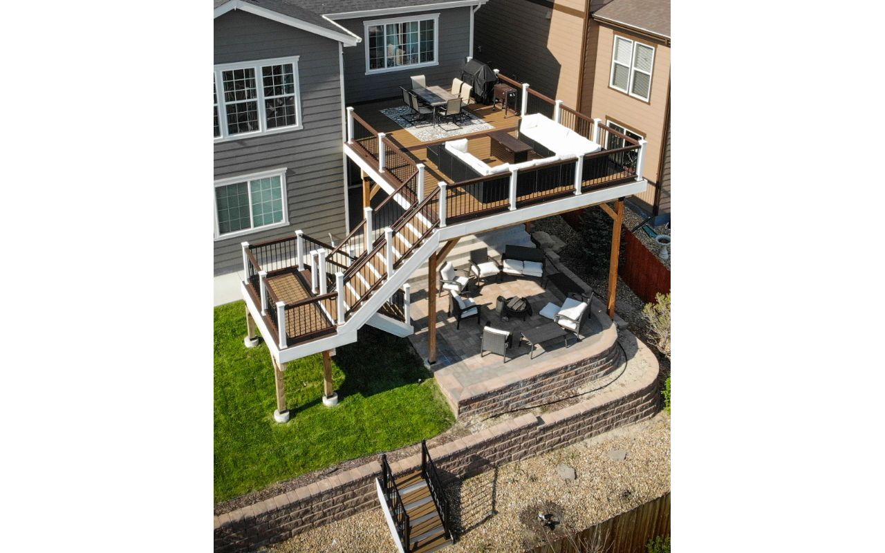 Trex Transcends decking, rails, & lights