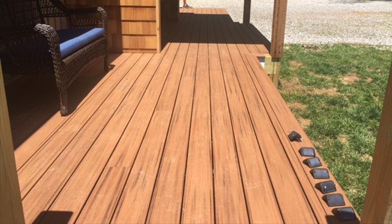 Trex Transcend front porch is the envy of the neighborhood