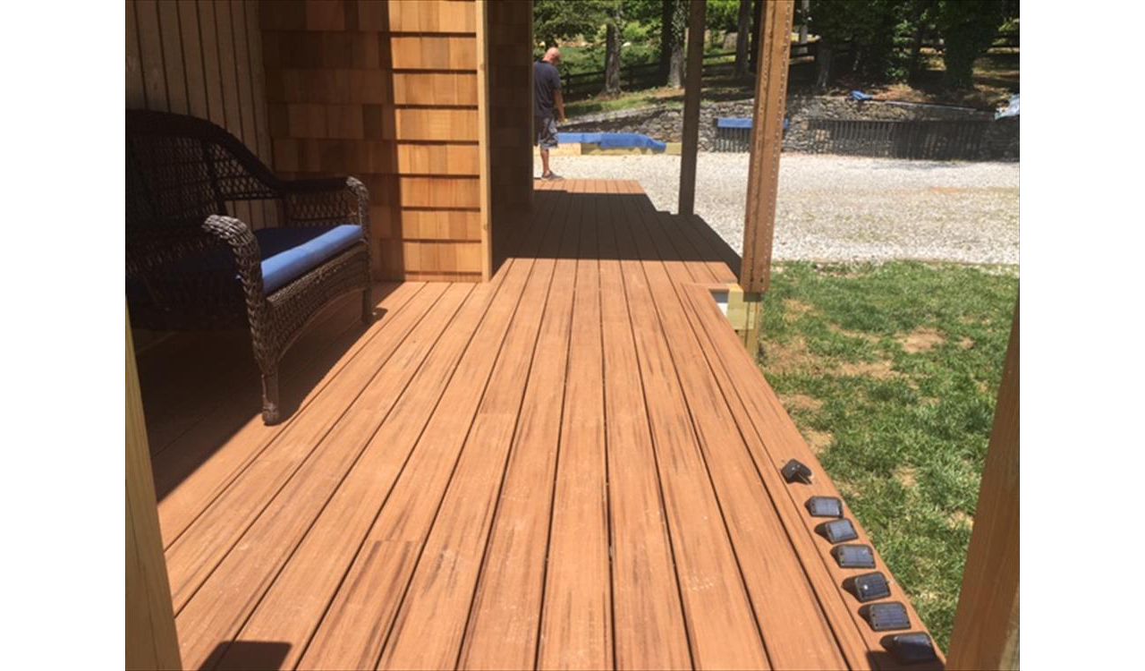 Trex Transcend front porch is the envy of the neighborhood