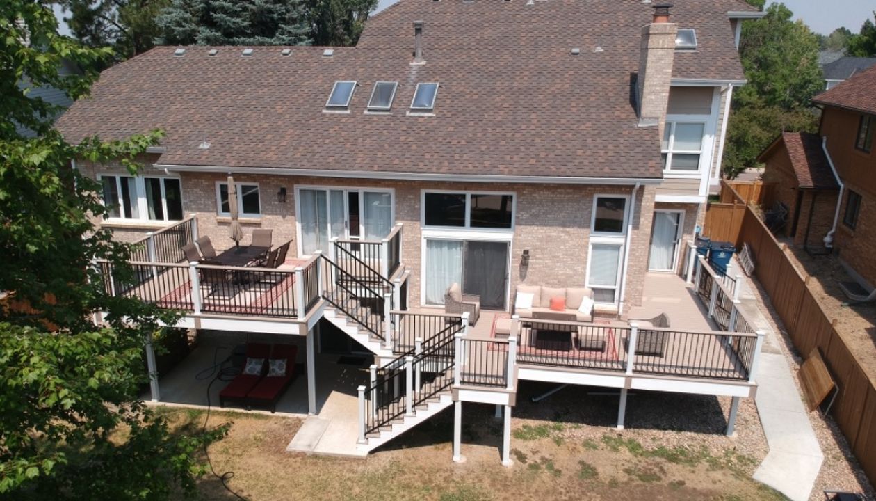 Trex Transcend Rope Swing Decking, Trex Signature Railing in Centennial Colorado