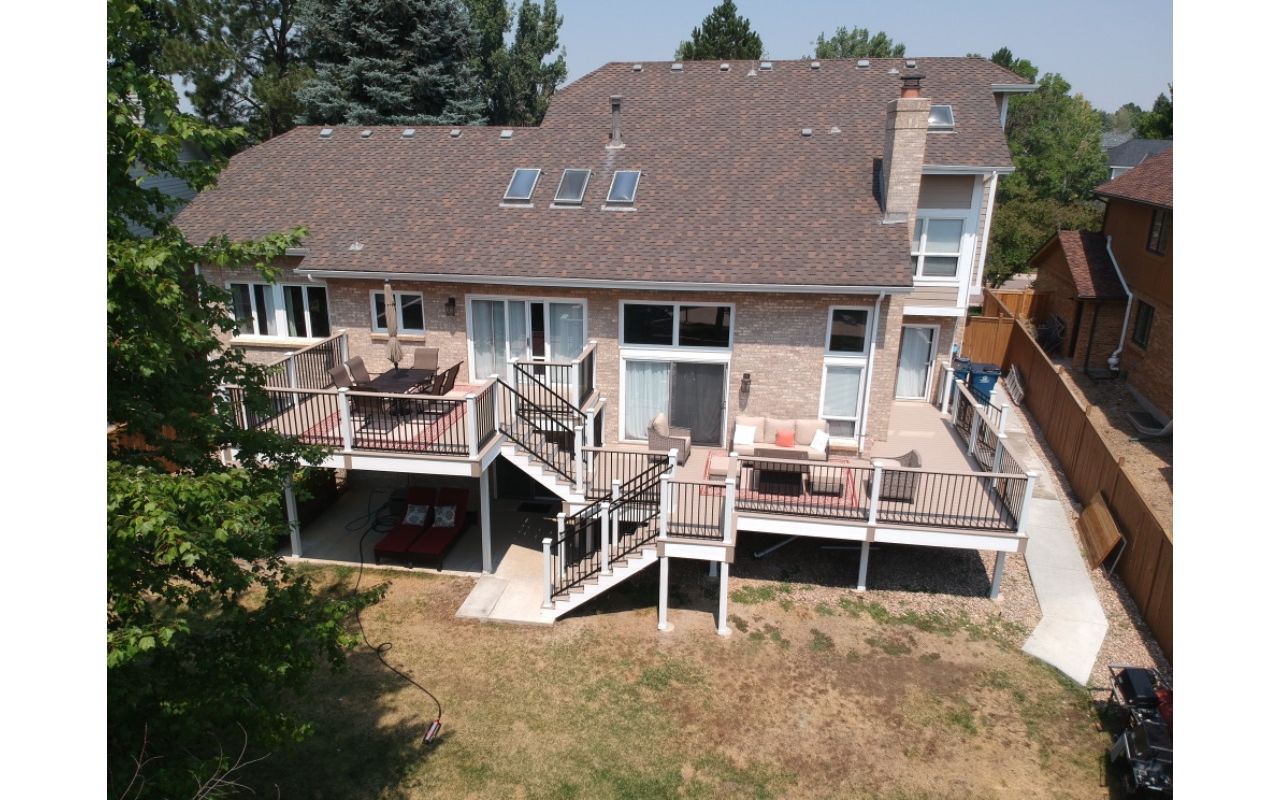 Trex Transcend Rope Swing Decking, Trex Signature Railing in Centennial Colorado