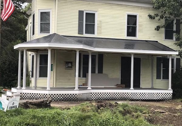 Custom Front Porch with Trex