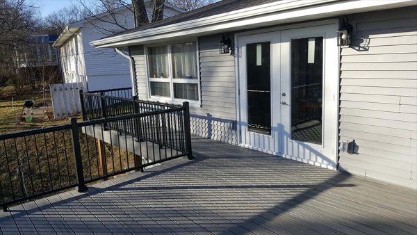 Trex Transcend island mist decking and fascia