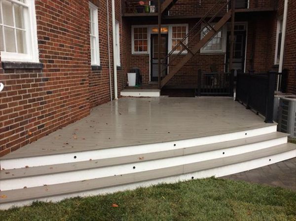 Transcend Gravel Path decking, LED lights, Transcend black