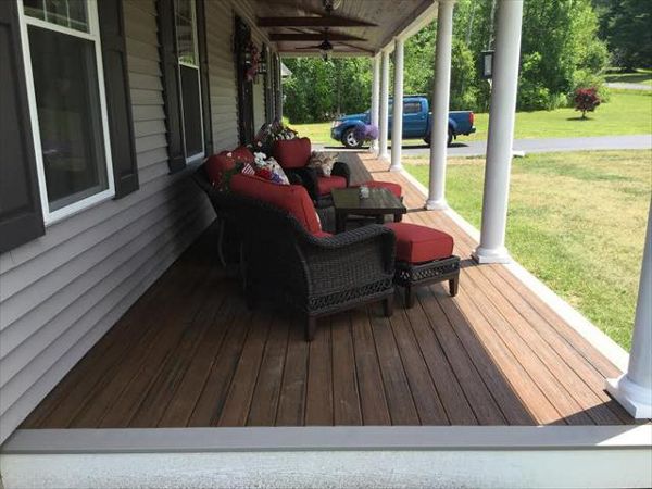 Porch with Porch Decking Spiced Rum