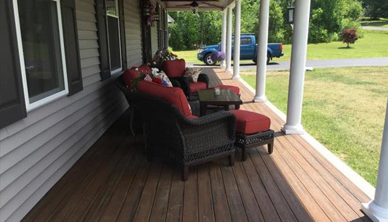 Porch with Porch Decking Spiced Rum