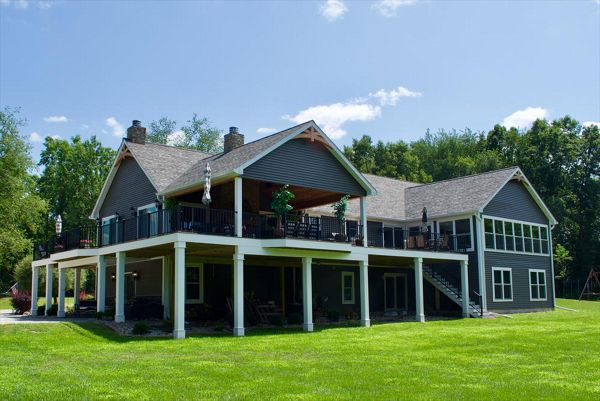 Trex composite decking and railing products. Jackson, MI.