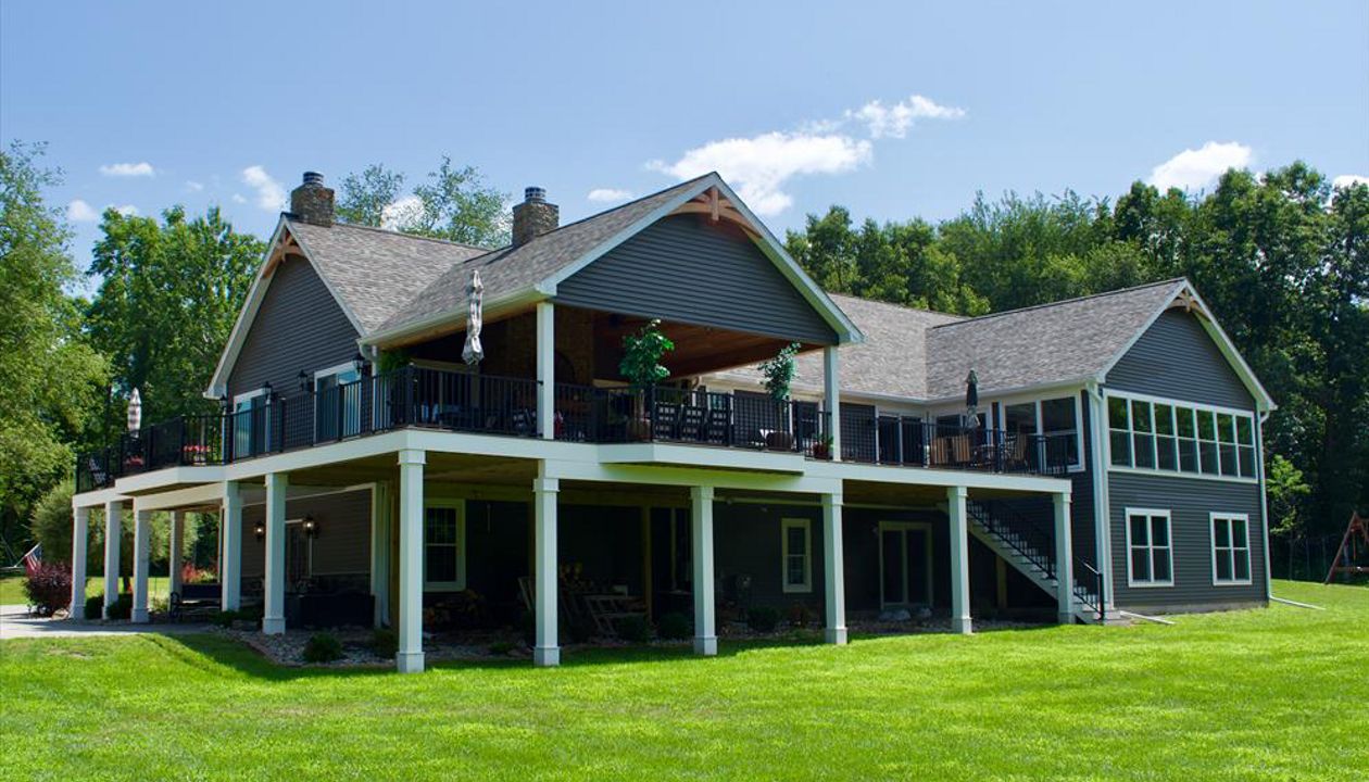 Trex composite decking and railing products. Jackson, MI.