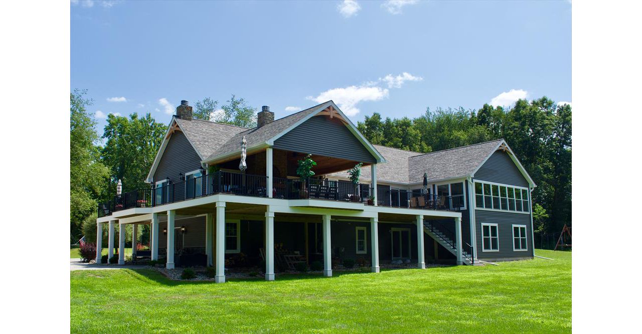 Trex composite decking and railing products. Jackson, MI.