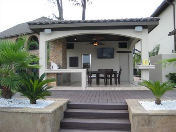 Dark Brown Trex Accents and Cabana