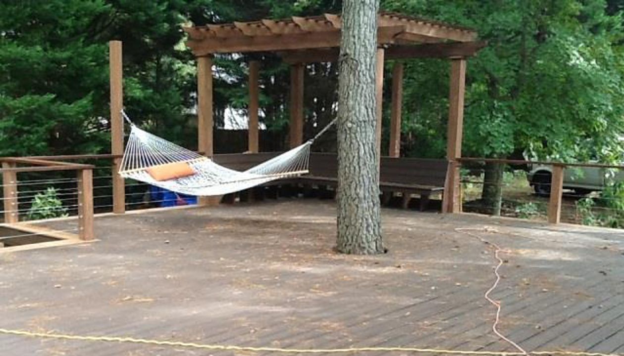 The hammock adds a nice touch