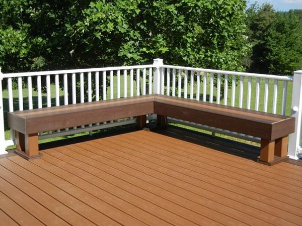 Transcends Decking--with buith in bench