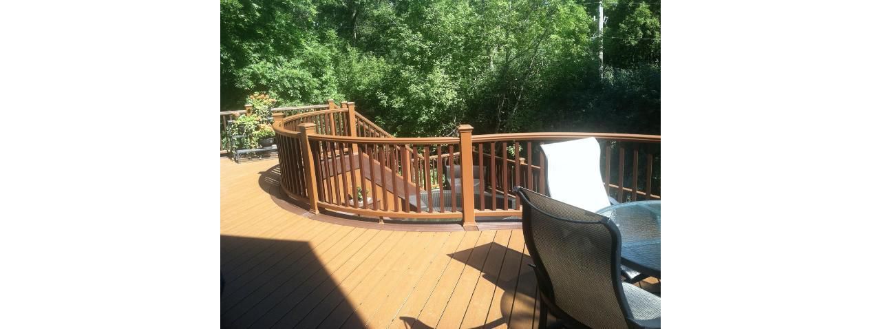 Trex Transcends Tree House &amp;amp;amp;amp; Spiced Rum Curved Deck &amp;amp;amp;amp; Rail