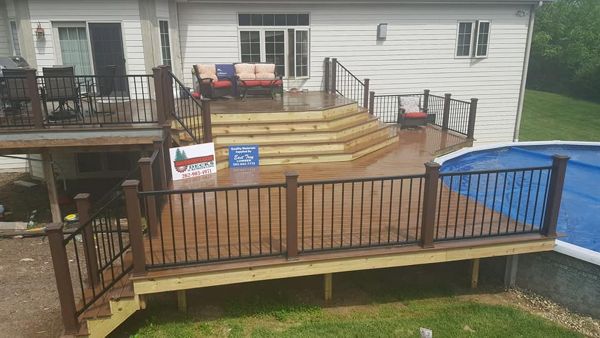 Trex poolside deck